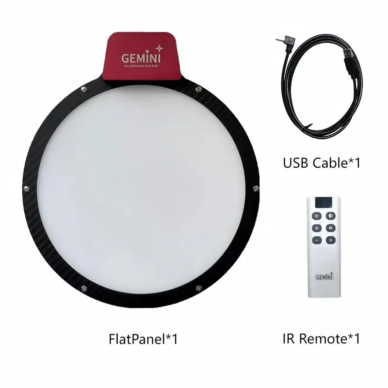 Telescopio astronómico manual de mano Gemini Flat Panel Lite 2025 para fotografía en espacios profundos Diseño liviano