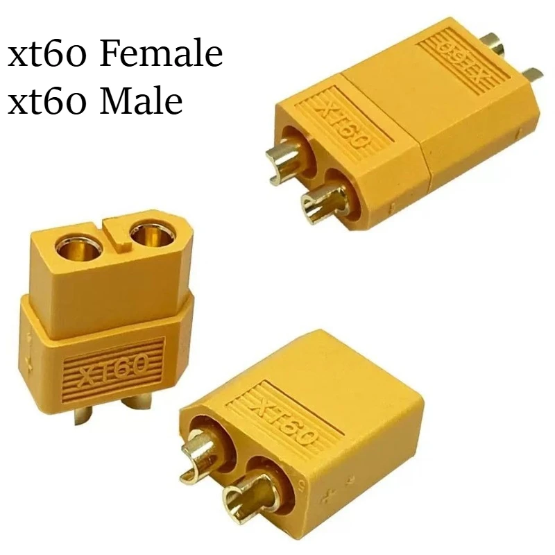 XT60 Male Plug Mountable Connector Model Aircraft Power Battery Plug Fixed Version Female XT60E
