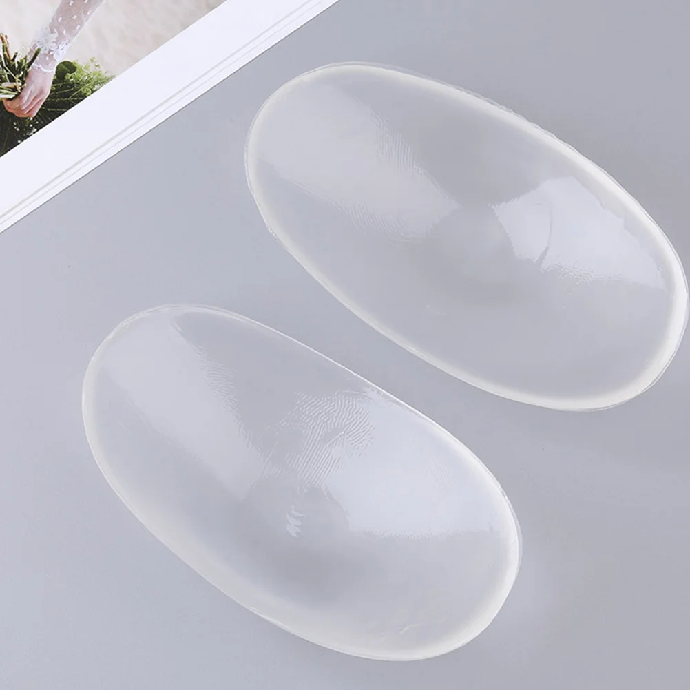 

2Pairs Silicone Shoulder Enhancer Lightweight Adhesive Cushion Reusable Shoulder Pads Invisible Push Up Pads for All Day