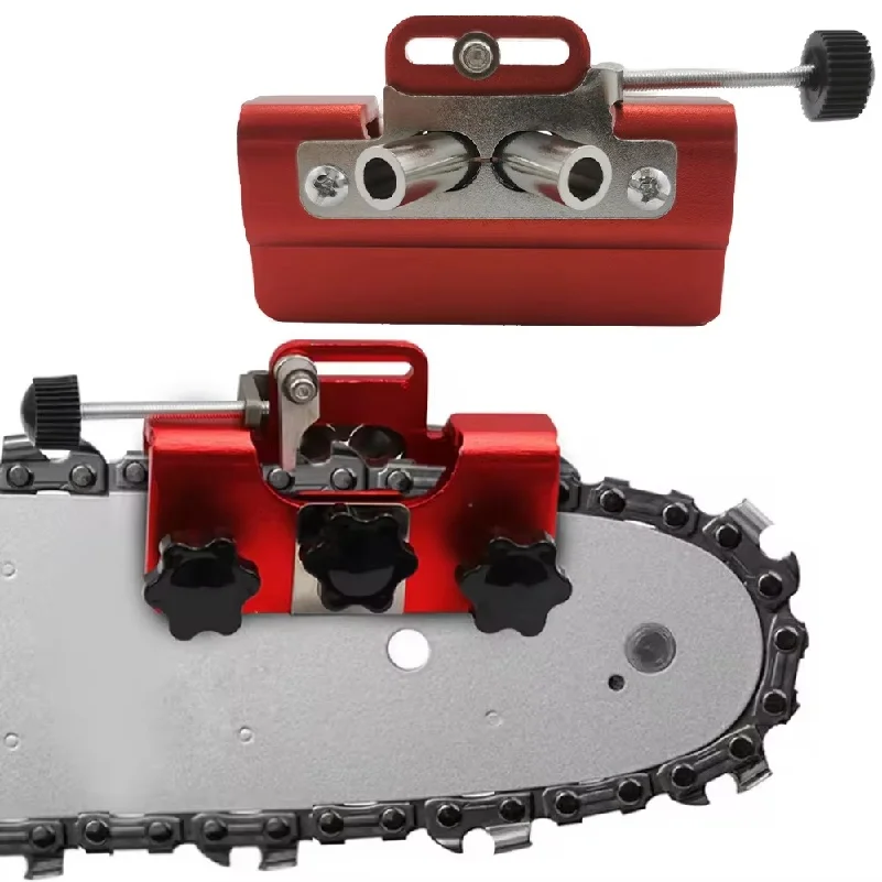 Portable Electric Chainsaw Sharpener Kit with Grinding Stones Woodworking Chain Saw Sharpening Tool for Home Use