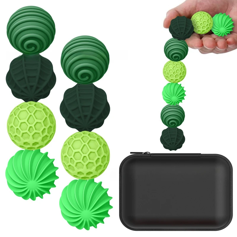 كرة تخفيف التوتر المغناطيسية المصنوعة من السيليكون، لعبة تخفيف التوتر المحمولة، أداة تهدئة للأشخاص الذين يعانون من التوحد وADHD