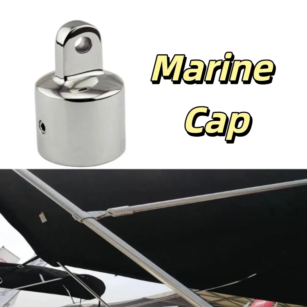 

316 Stainless Steel Deck Hinge Slide Cap 22mm Pipe 25mm Pipe Eye End Cap Single Screw 20mm Eye External Eye End External Tube