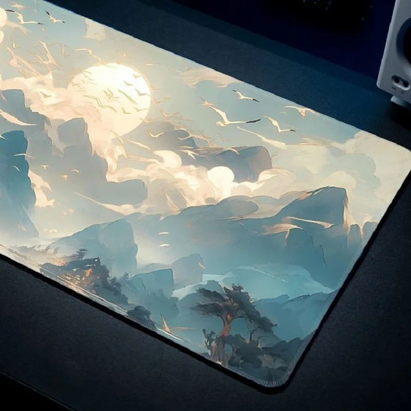 لوحة ماوس ذات طراز جديد للمناظر الطبيعية للاستخدام المكتبي، وسادة مكتب كمبيوتر إبداعية متوافقة مع المنزل والمكتب، حصيرة ماوس مضادة للانزلاق