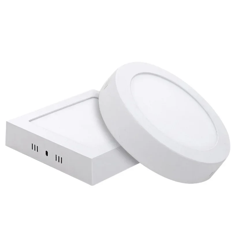 Surface LED Square Ceiling Light 6W 12W 18W 24W LED Panel Light Down Light with Driver AC85-265V AC110V/220V LED Indoor Light