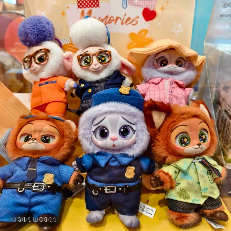 

Genuine Zootopia Series Judy Nick Blind Box Model Kawaii Anime Figures Mystery Box Keychain Pendants Surprise Bag Collected Toys