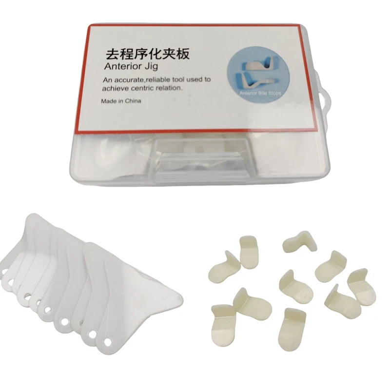 

1 Set Dental Lab Anterior Jig Full Mouth Occlusal Deprogrammed Splints Occlusal Guard for Diagnosis & Occlusal Analysis
