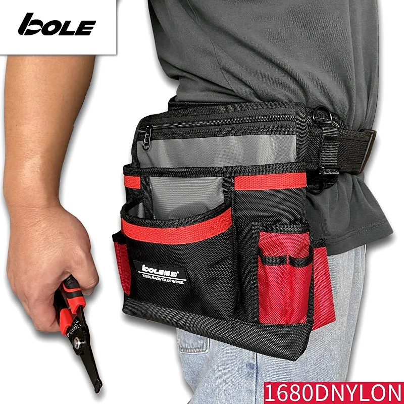 BOLE Boutique Series Tool Bag Multi-Pocket Reinforced Strong Wear-Resistant Tool Pocket 1680D BallisticNylon Production