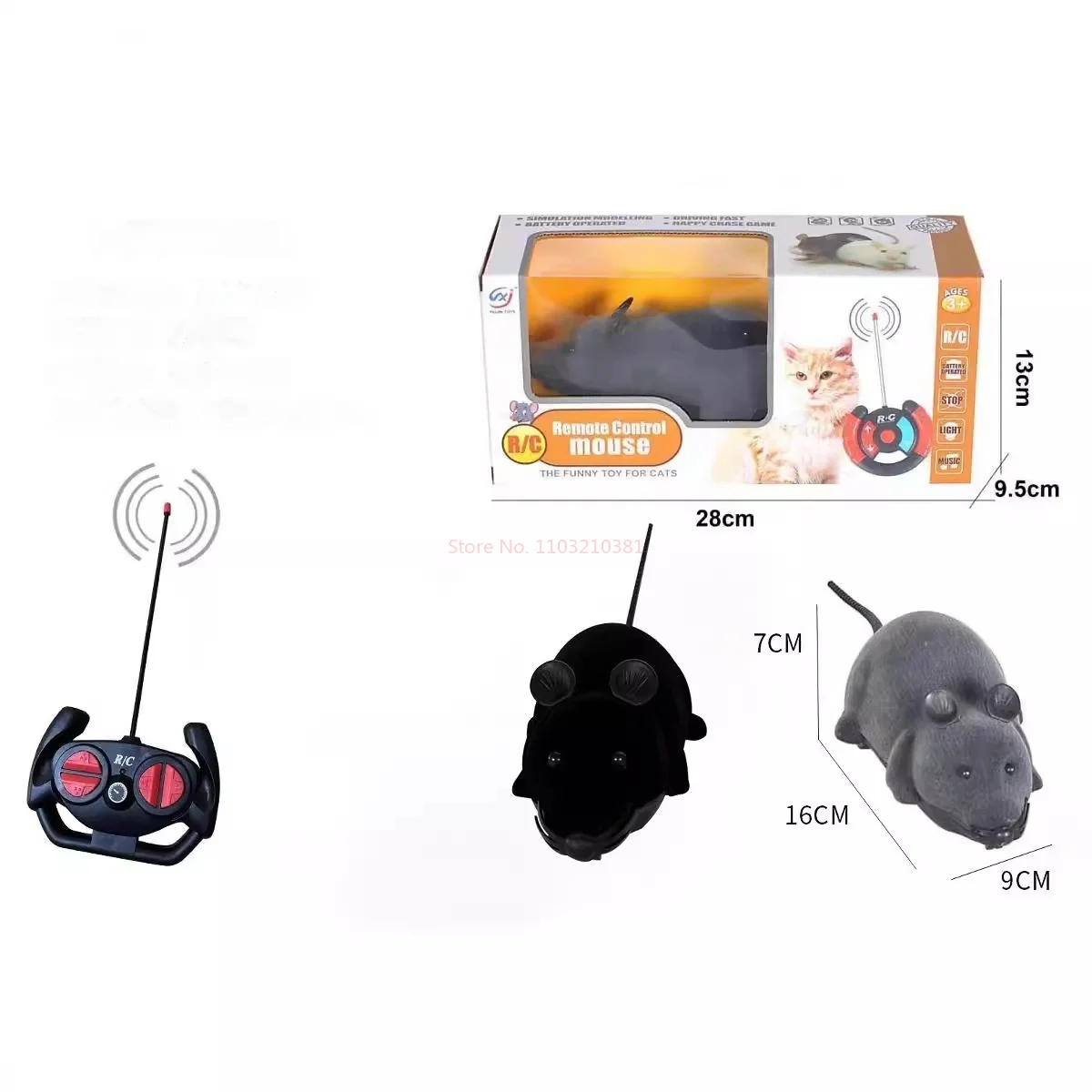 Souris électrique télécommandée pour animaux de compagnie, jouet coule pour chat, simulation créative à quatre voies, farce particulière, nouveau jouet pour enfants