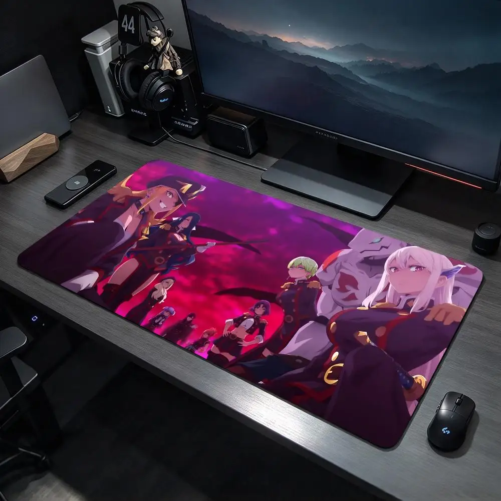 Action Anime C-Chained Soldier Mouse Pads Large Gaming Mousepad Desk Mat Non Slip Bottom Featuring Stitched Edges
