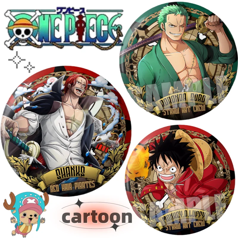 

One Piece Nico Robin Luffy Nami Badge New Creative Cartoon Cute High-Value Fashionable Personalized Portable Pin Pendant Gift