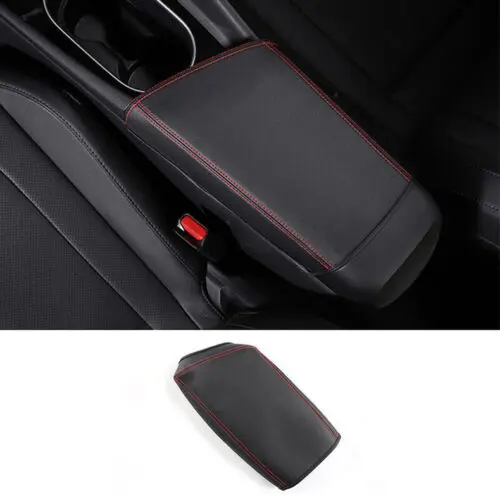 

Car Center Console Armrest Box Cover For Hyundai Elantra 2021-2023 Black PU Console Armrest Box Cover Cushion Mat Pad