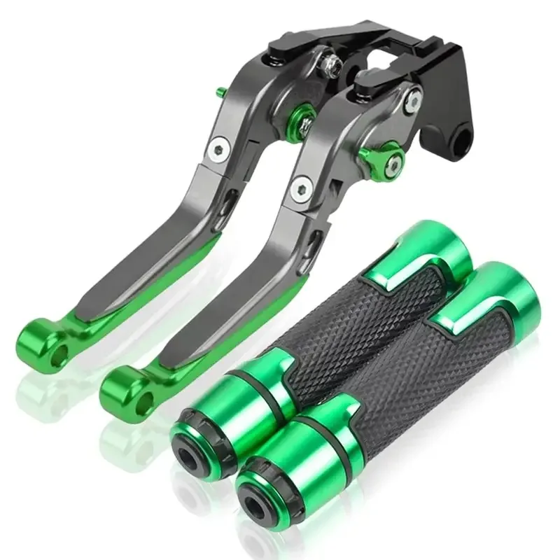 For Kawasaki Versys 300X 2017-2022 Versys X-300 Motorcycle Folding Adjustable Brake Clutch Levers and Handbar Grips Accessories