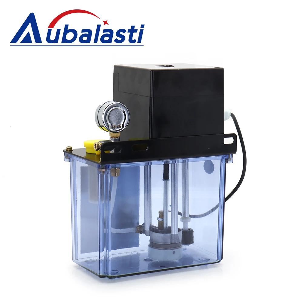 Bomba lubrificante Aubalasti 2L / 3L Bomba de óleo lubrificante automática 220V CNC eletromagnética para roteador CNC