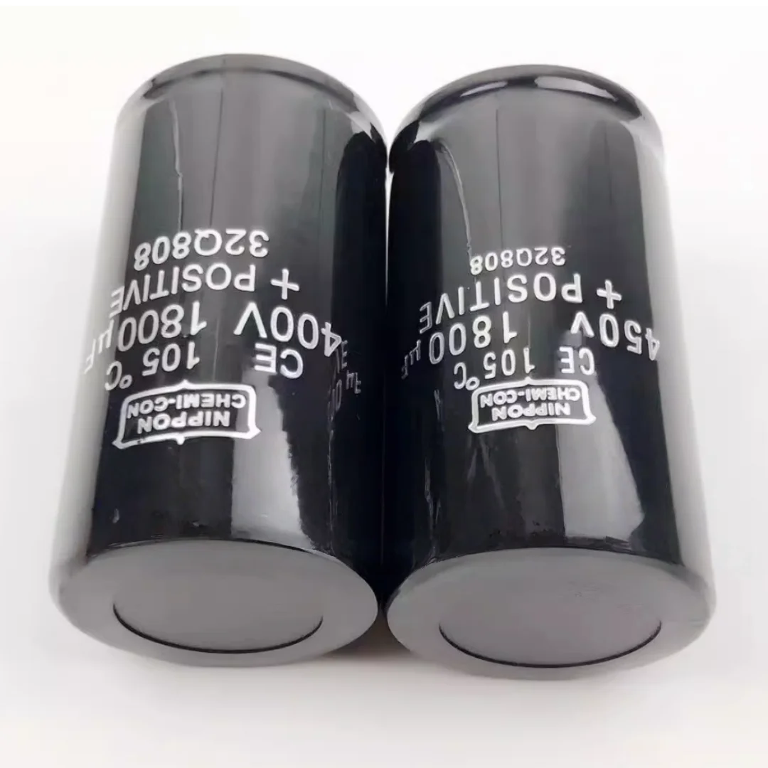 1pcs  Imported Black King Kong 400V 1800 microfarad 450v 1800uf 4-pin electrolytic capacitor