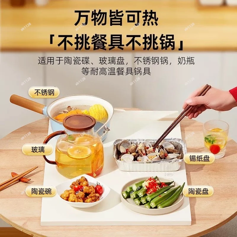 Rollable Electric Food Warming Plate 110V Waterproof Foldable Heating Mat Household Table Warmer for North America Market