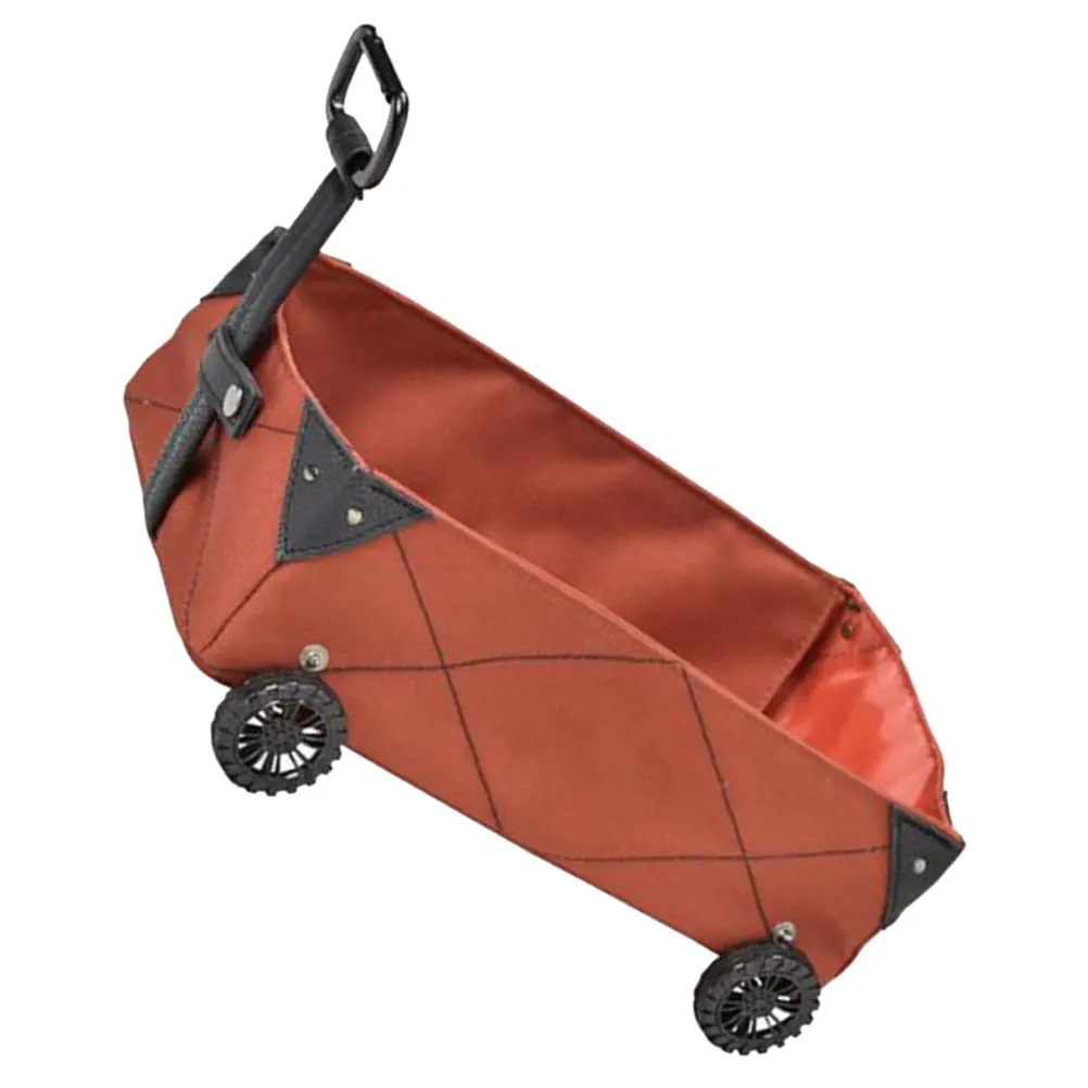 

Outdoor Camping Red Oxford Cloth Foldable Trolley Storage Tissue Box Holder Shopping Cart Garden Supplies