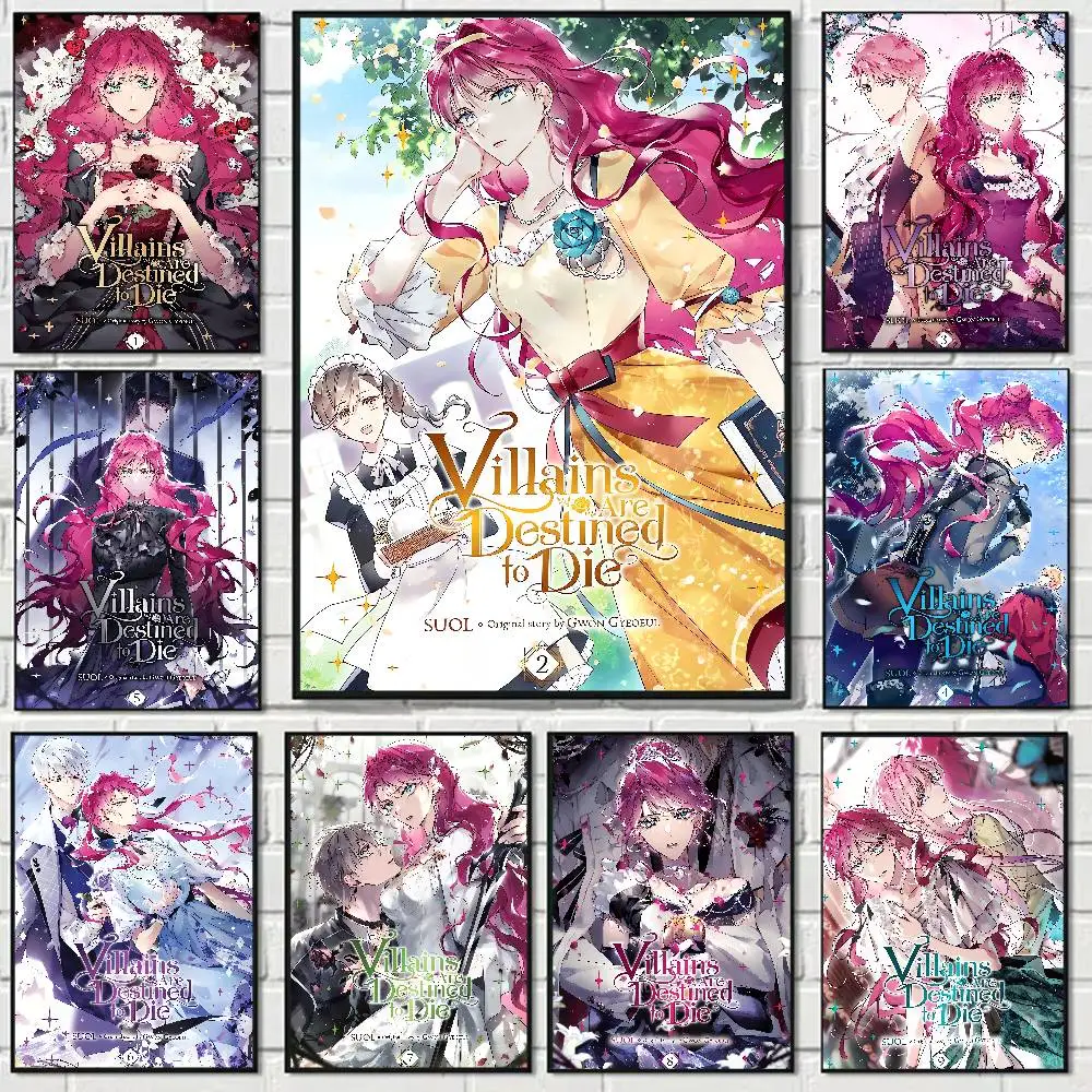 Novel Villains Are Destined To Die Aesthetic Poster Room Home Decoration Paintings Hanging Classic Birthday Gifts