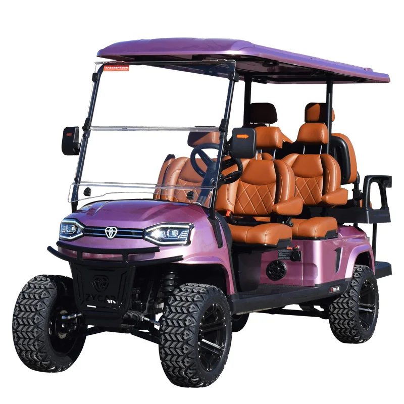 Customizable Luxury Electric Golf Cart  6 Seater Comfortable Passenger Vehicle for Resort & Commercial Use