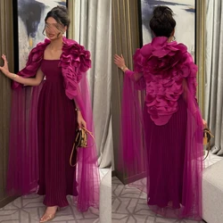 Customized Jiayigong s Draped Tiered Pleat Engagement A-line Square Collar Bespoke Occasion Gown Long Dresses