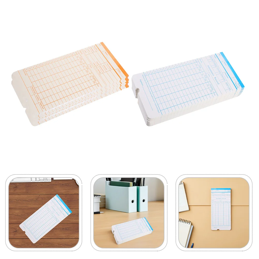 

285Pcs Attendance Cards Double-Sided Punch Timecards for Employees Monthly Office Time Recorder Paper Sheets Accurate Tracking