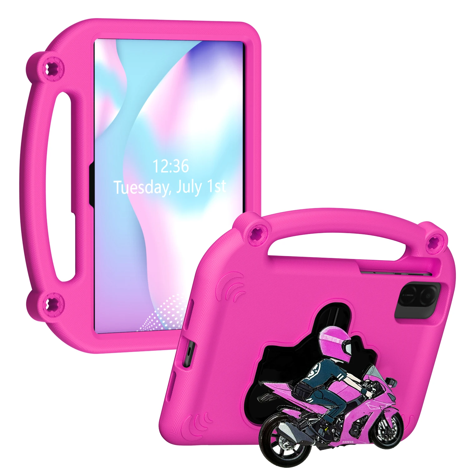 Kids Case for Honor 11.5in Pad X10 X9 X8 X8/X9A X8B Honor V6 V7 10.4' 11in EVA Lightweight Shockproof Cover with Handle Stand