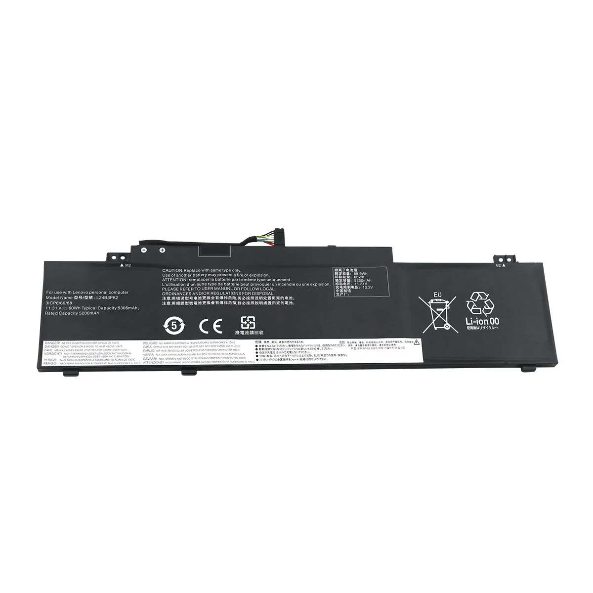 High quality Laptop Battery L24B3PK2 L24D3PK3 L24M3PK3 L24X3PK2 L24N3PK2 50WH 60WH For 3 14 15 16 Series Notebook