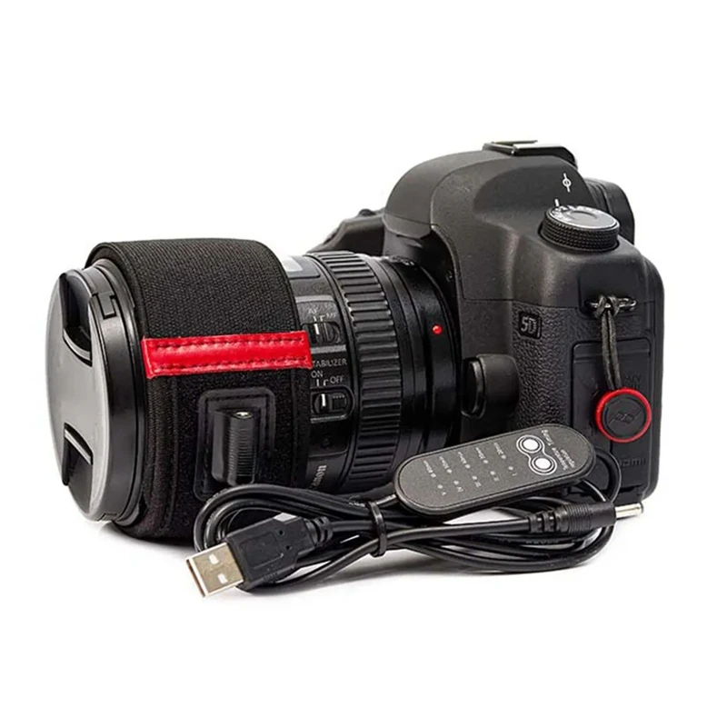 Einstellbare Kamera Objektiv Heiz streifen tragbare Teleskop DSLR Linsen Heizung Knopf Betrieb wärmer Antibes chlag Zubehör Teile