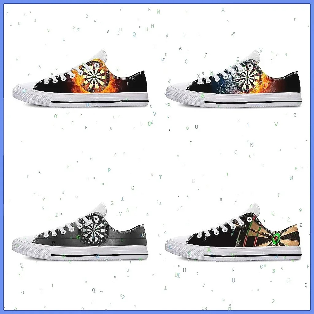 

Кроссовки с 3D-принтом в виде дартс-таргета - дышащие низкие повседневные кроссовки для мужчин и женщин, удобный спортивный дизайн