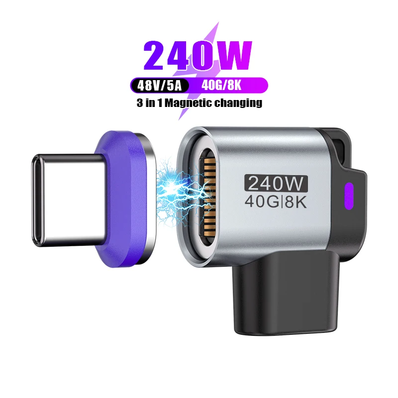 USB-C 240W Magnetic Adapter Type-C to Type-C Fast Charging U