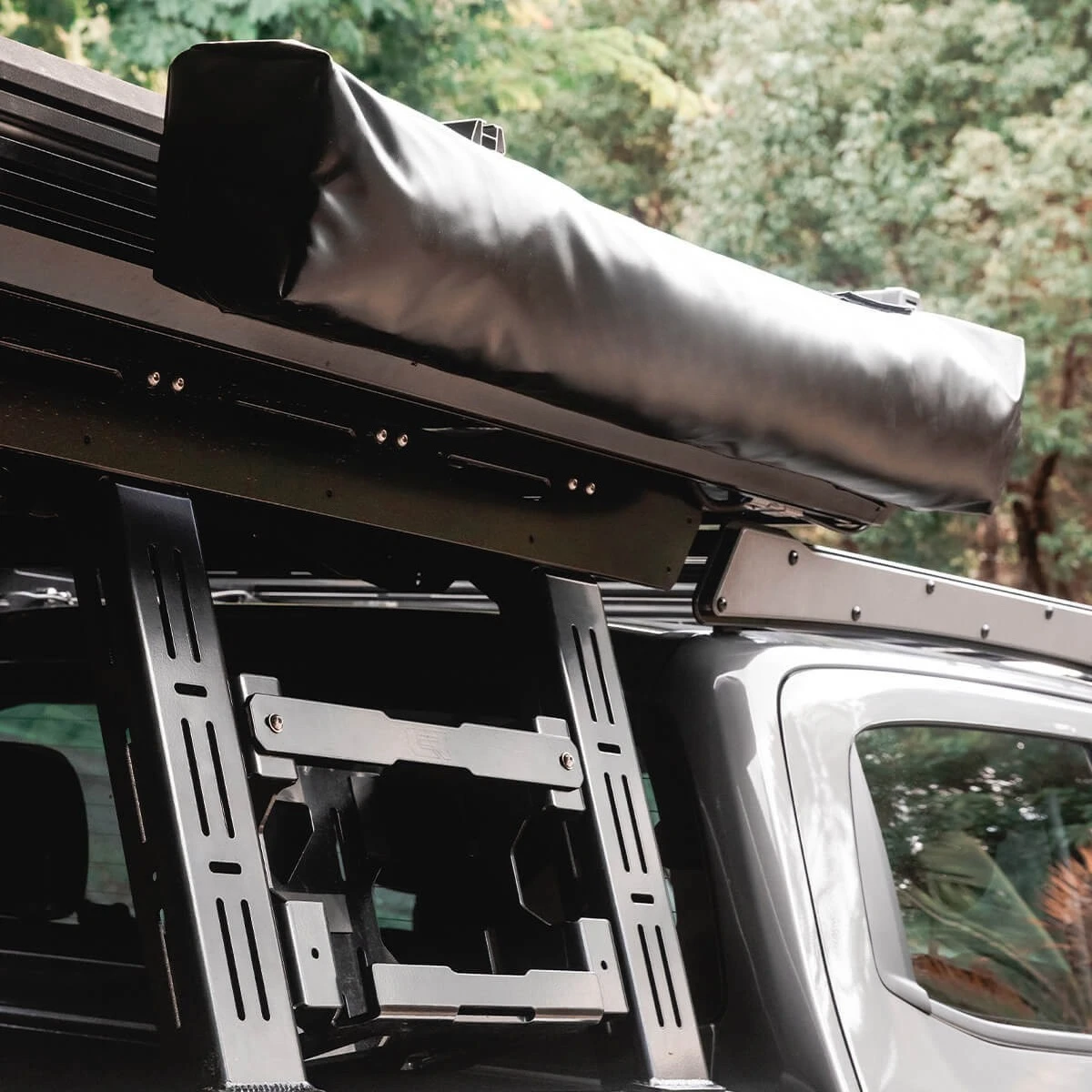 Quick Release Awning Brackets, Heavy Duty Rooftop Tent Connector & Detachable Mounts for Camping Awning