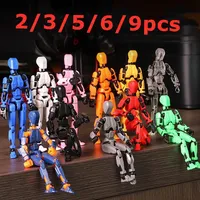 2/3/9PCS-Lucky Puppets 13 Doll,Multiple Styling Combinations Robot Model,Cheap Holiday Gift,Cool Robot Doll Desktop Decoration