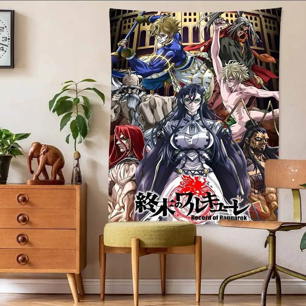 سجل أنيمي من قماش خلفية قابلة لإعادة الاستخدام من Ragnarok، قماش خلفية مطبوع عليه حيوانات لتزيين حفلات أعياد الميلاد للأطفال