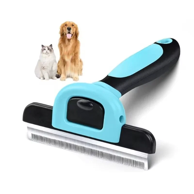 Detachable Pet Hair Grooming Flea Removal Comb Cat Bristle Cleaning Brush Removable Double-Sided Hair Removal Brush For Dogs