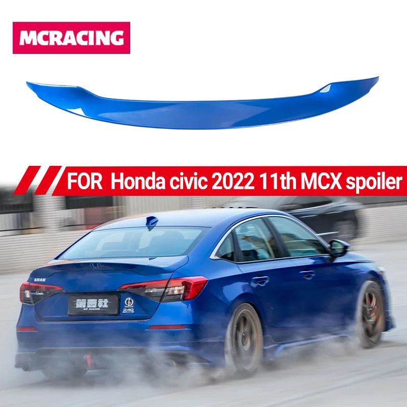 For Honda CIVIC 11th 2022 MC4 Car High-rated Rear Trunk Spoiler Wing Air Deflector Splitter Refit Accessories Trim Boot Lip