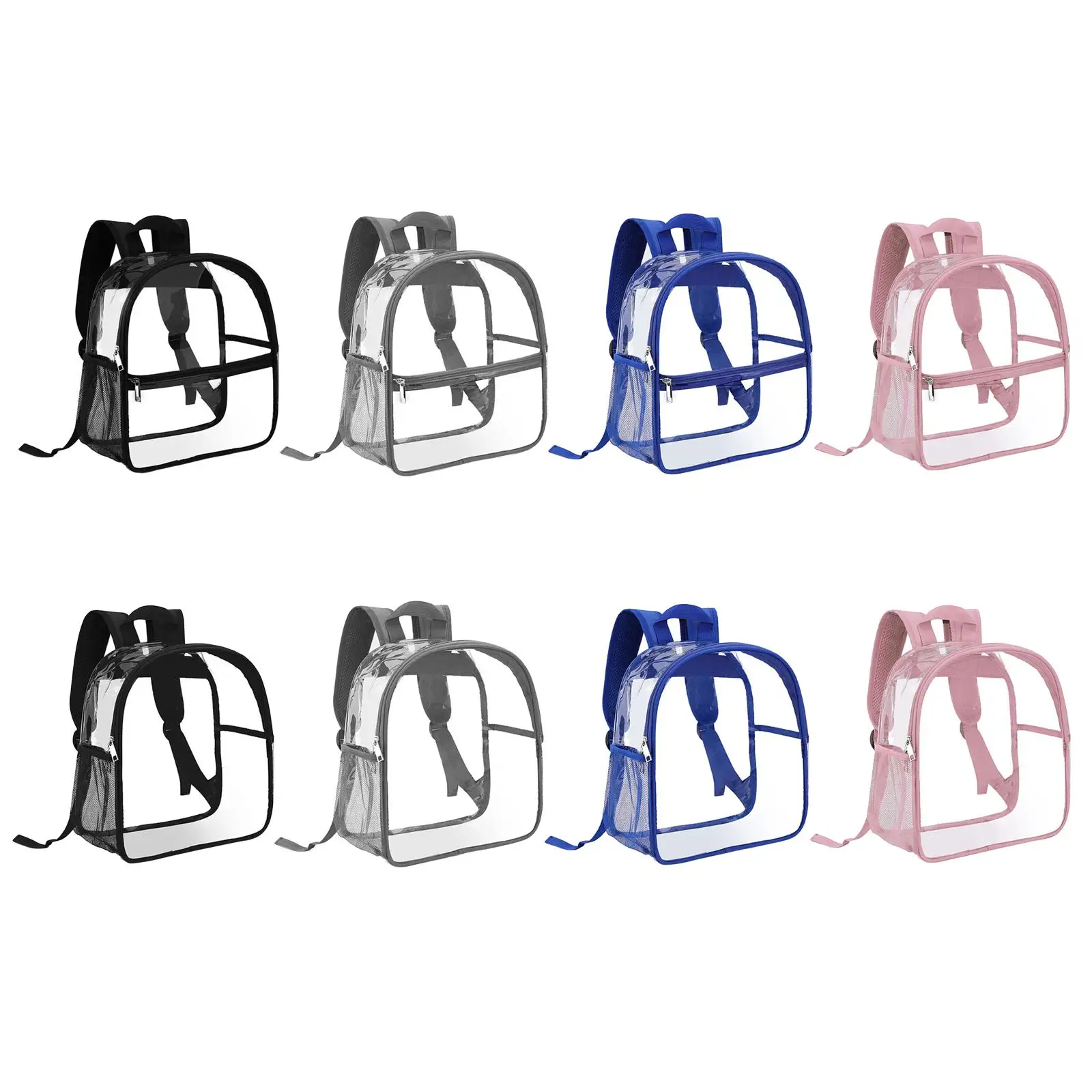 

Clear Mini Backpack Transparent PVC Backpack Waterproof Heavy Duty Notebook