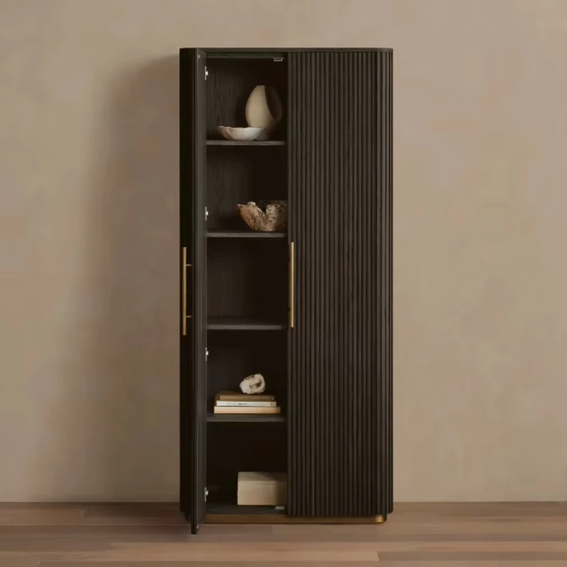 Colored oak cabinets Living room furniture Storage Double door cabinets