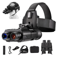 NV8000 3D Helmet Mounted Night Vision Goggles 8X Zoom Night Vision Tactical Binoculars Rechargeable HD Portable Hunting Camping