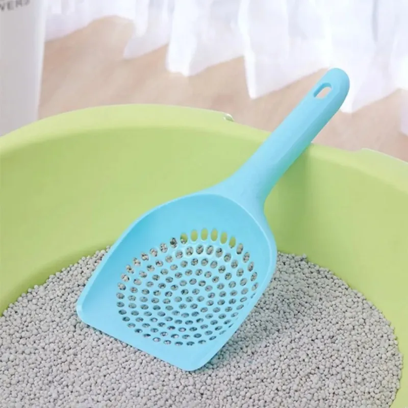 Cat Litter Scoop Plastic Cat Care Sand Waste Shovel Hollow Style Lightweight Durable Kitten Toilet Cleaning Tools Cat Supplies