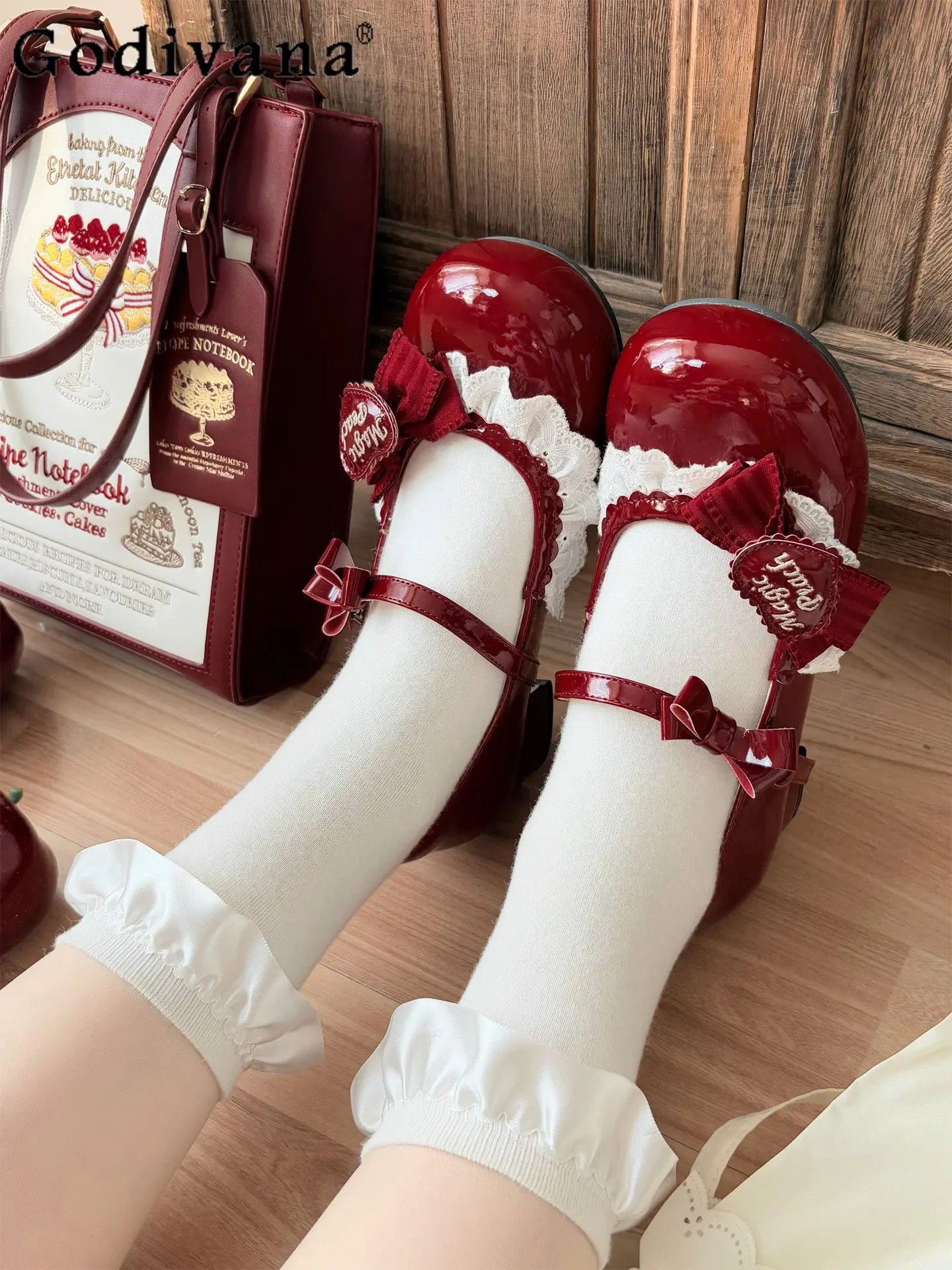 

Sweet and Cute Lolita Original Design Mary Jane Women's Single Shoes 2026 New Japanese Doll Feeling Round Head Low Heel Lo Shoes