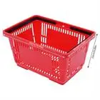 Shopping Basket, 17*12*9inch/43*30*23cm((L x W x H), Handle, Set of 12 Store Baskets with Durable Material Used for Supermarket,