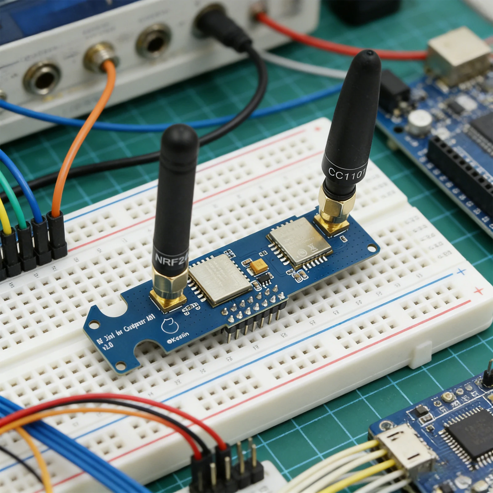 

For M5stack Cardputer ADV 2 In 1 RF Module with Antennas NRF24& CC1101 Dual-Bands Board ADV Dual-Band RF Modules