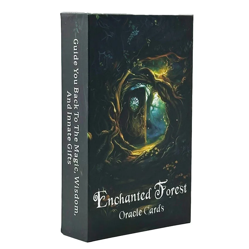 

Enchanted Forest Oracle Cards Mystic Forest Tarot, with Meaning on It, 12x7cm, 50-Cards