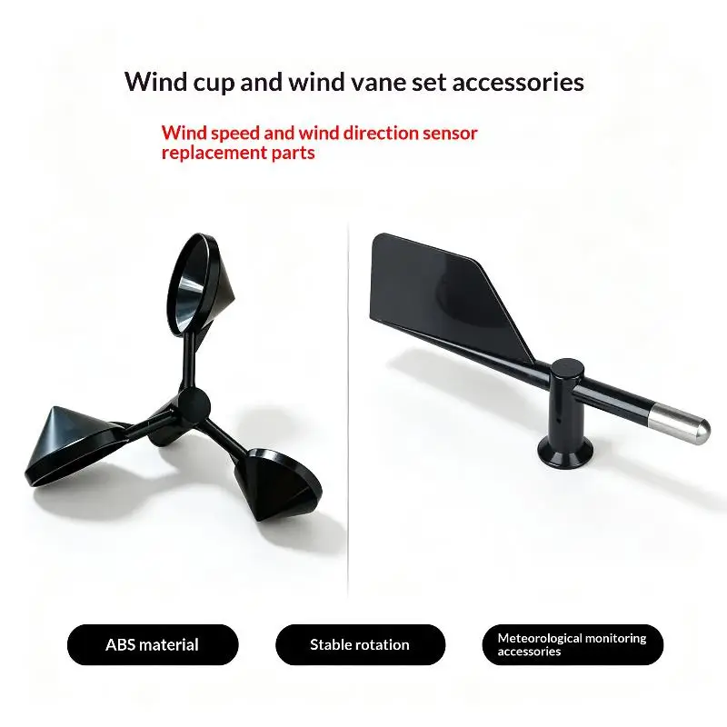 1Pcs ABS 3-Cup Wind Sensor Wind Direction Sensor Anemometer Supply Anemometer Wind-Speed Monitoring Sensor Wind Speed