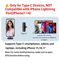Microphone Lavalier Sans Fil Professionnel avec Port Type-C pour Smartphones, Ordinateurs, Tablettes, Plug and Play 2