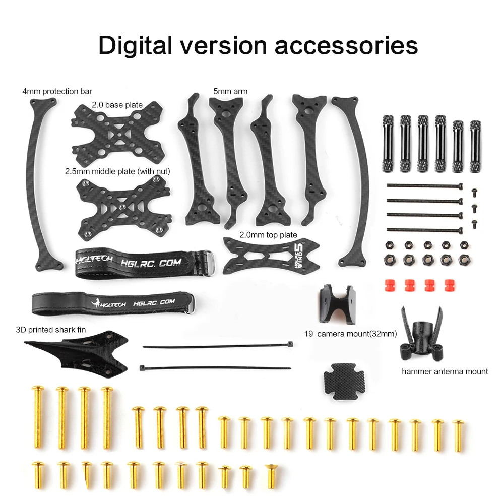 HGLRC Wind5 Lite True X FRAME Kit 5 pollici per FPV Racing Drone