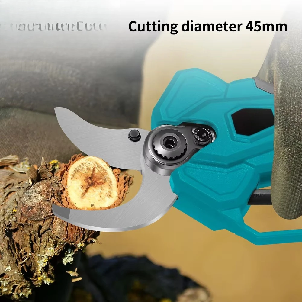 무선 레벨 4 기어 휴대용 브러시리스 리튬 전기 전정 가위 (마키타 배터리용 디지털 화면 디스플레이 포함)