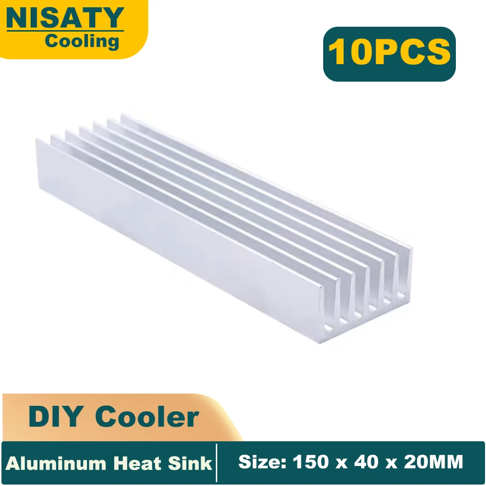 

150x40x20mm Aluminum Heatsink 15x4x2cm Heat sink Radiator Cooler for LED Chip LCD Integrated Circuit Cooling Heat Dissipation