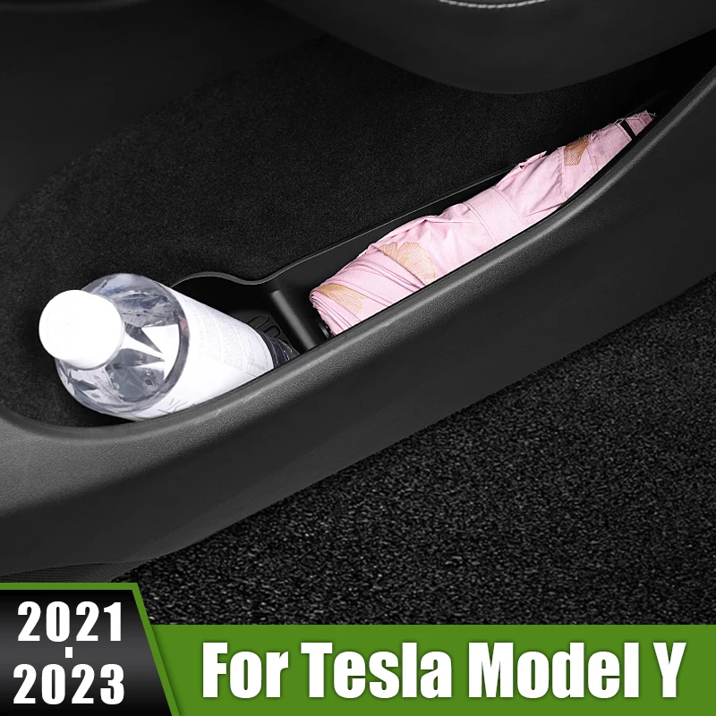 

For Tesla Model Y 2021 2022 2023 TPE Car Interior Door Side Handle Armrest Storage Glove Box Container Holder Tray Auto Trim