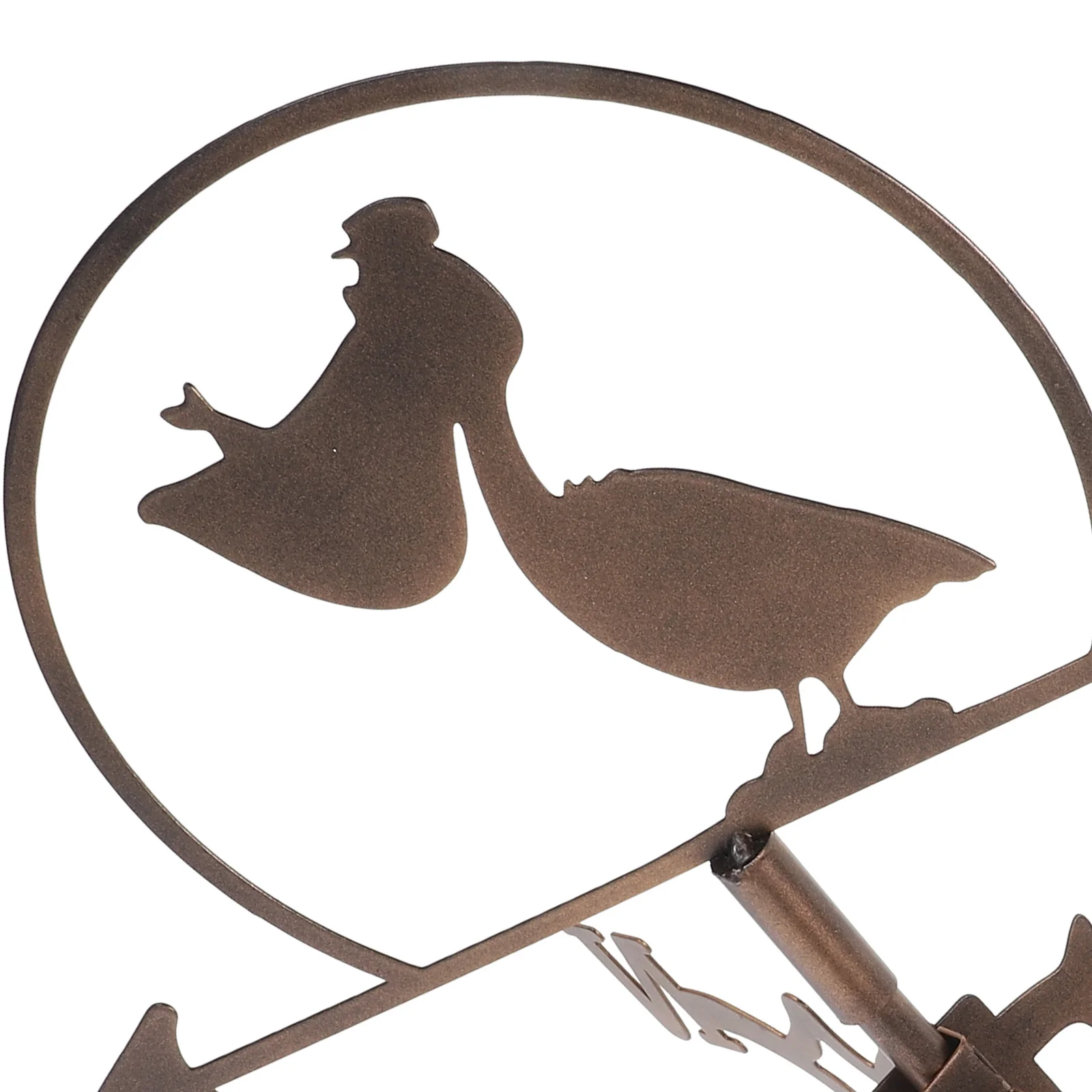 

Weathervane Stainless Steel Metal Garden Decor Outdoor Wind Direction Indicator Ground Insert Yard Decoration