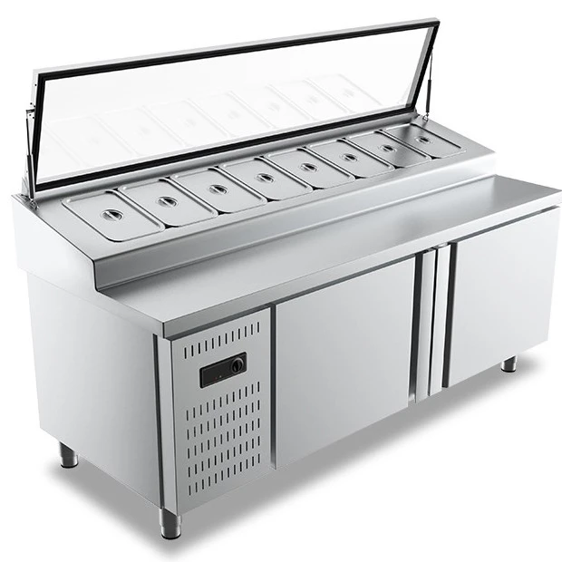 

High Quality Salad Bar Counter Top Pizza Refrigerator Salad Freezer Fridge Sandwich Prep Table Chiller